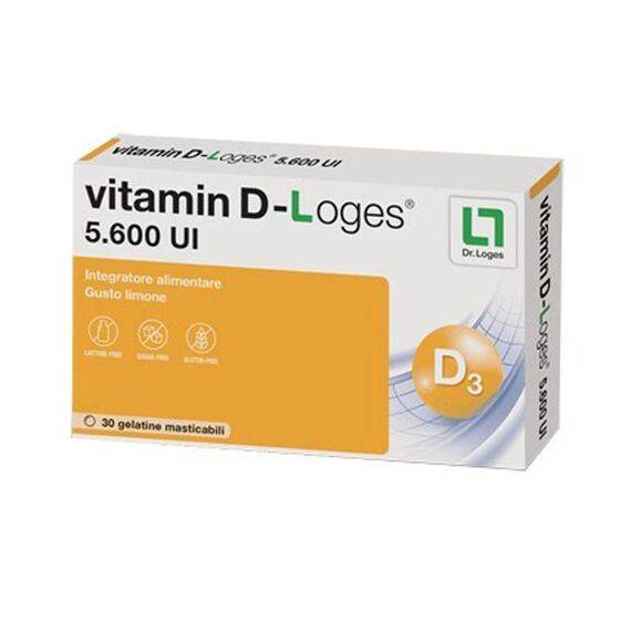 Vitamin D-loges 30 Gelatine Masticabili Gusto Limone 42 G | Acquista Online su Farmaclick