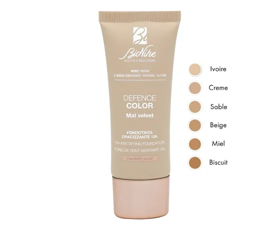Bionike Defence Color Mat Velvet Fondotinta Opacizzante N.404 Beige 30 Ml