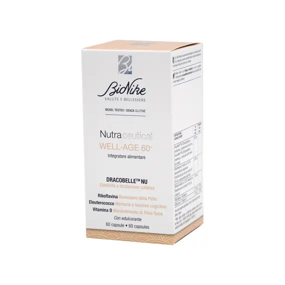 Bionike Nutraceutical Well Age 60+ Integratore Alimentare per Elasticitã e Idratazione Cutanea 60 Capsule | Acquista Online su Farmaclick
