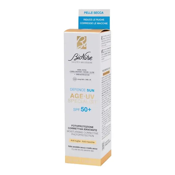 Bionike Defence Sun Age-uv Specialist Fotoprotezione Correttiva Idratante Spf 50+ 50 Ml | Acquista Online su Farmaclick