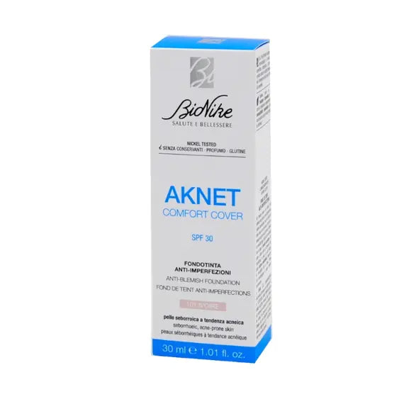 Bionike Aknet Comfort Cover Spf30 Fondotinta Anti Imperfezioni 101 Ivoire 30 Ml | Acquista Online su Farmaclick