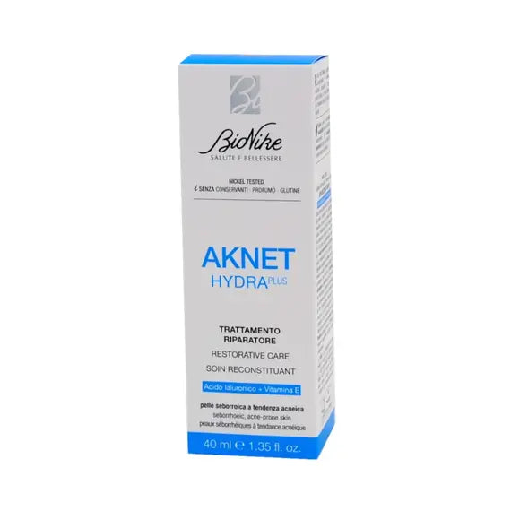 Bionike Aknet Hydra Plus Trattamento Riparatore per Pelle Seborroica 40 Ml | Acquista Online su Farmaclick
