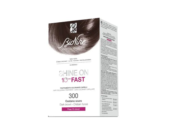 Bionike Shine On Fast 10 Minuti Trattamento Colorante Capelli 300 Castano Scuro