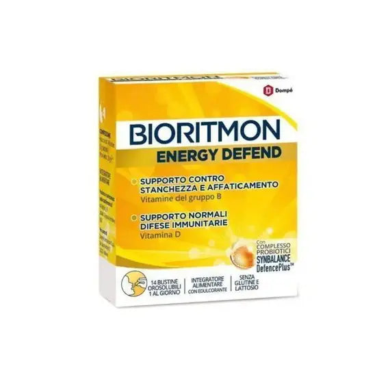Bioritmon Energy Defend Integratore Contro la Stanchezza 14 Bustine | Acquista Online su Farmaclick