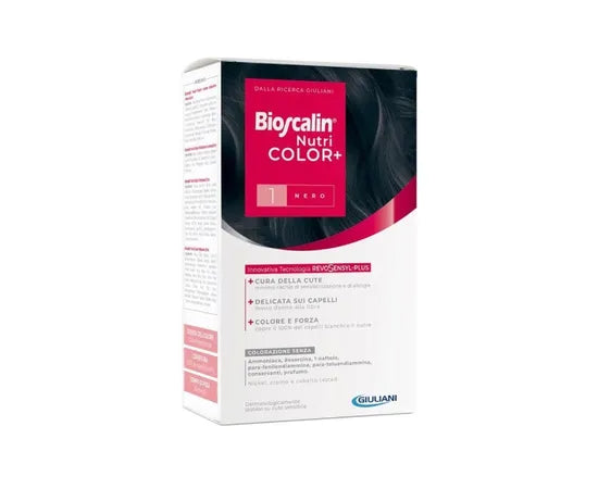 Bioscalin Nutricolor Plus Dauerhafte Coloration 1 Schwarz