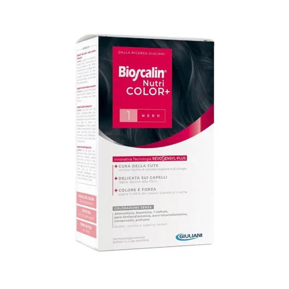Bioscalin Nutricolor Plus Colorazione Permanente 1 Nero | Acquista Online su Farmaclick