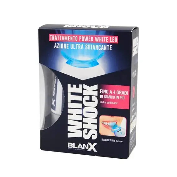 Blanx White Shock Kit Trattamento Sbiancante 30ml con Mascherina Led | Acquista Online su Farmaclick