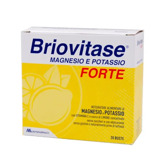 Briovitase Forte Magnesio Potassio Vitamina C Succo di Limone 20 Bustine | Acquista Online su Farmaclick