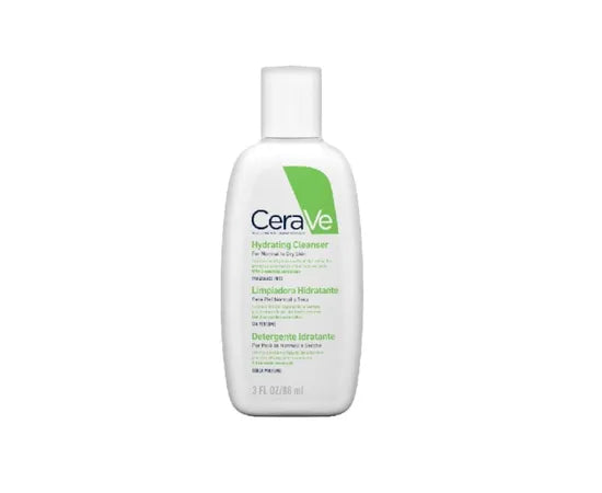 Cerave Feuchtigkeitsspendende Reinigungslotion für normale bis trockene Haut 88ml Reisegröße