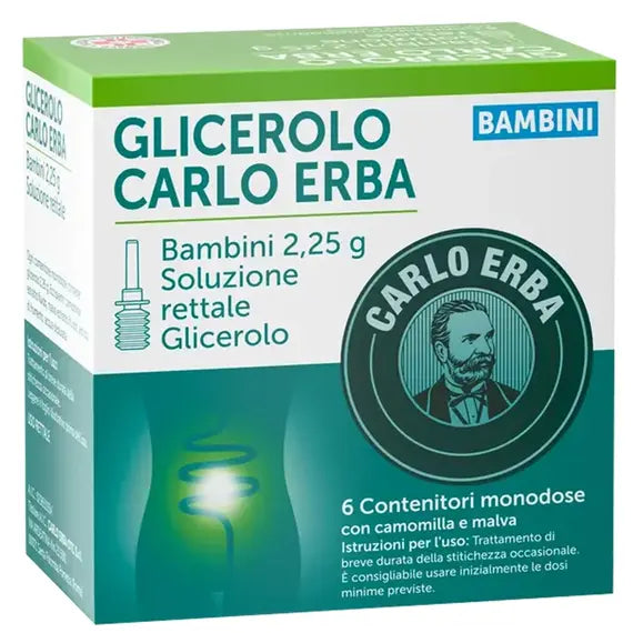 Carlo Erba Microclismi Glicerolo Bambini 6 Contenitori 2,25g | Acquista Online su Farmaclick