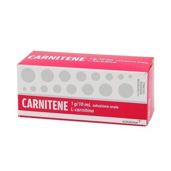 Carnitene Soluzione Orale 10 Flaconcini da 1 G | Acquista Online su Farmaclick