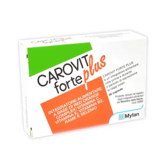 Carovit Forte Plus Integratore per L'abbronzatura 30 Capsule | Acquista Online su Farmaclick