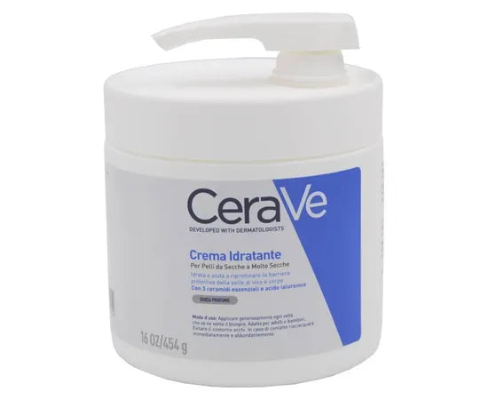 CeraVe Feuchtigkeitscreme für trockene bis sehr trockene Haut, Gesicht und Körper, 454 g