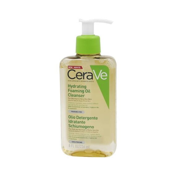 Cerave Olio Detergente Idratante Schiumogeno per Pelli da Normali a Molto Secche 236 Ml | Acquista Online su Farmaclick