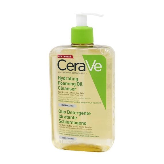 Cerave Olio Detergente Idratante Schiumogeno per Pelli da Normali a Molto Secche 473 Ml | Acquista Online su Farmaclick