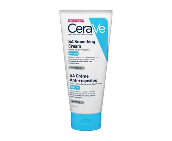 Cerave SA Glättende Creme für sehr trockene, raue, unebene Haut im Gesicht, 177 ml