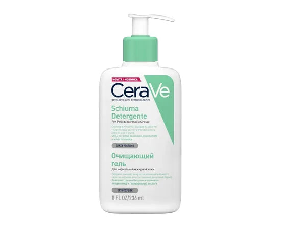Cerave Schiuma Detergente Per Pelli Da Normali A Grasse 236Ml