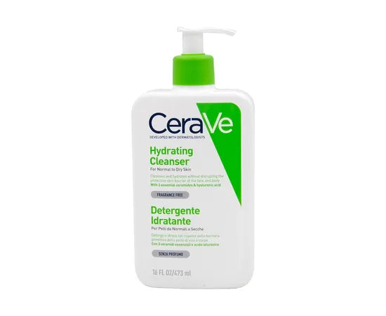 CeraVe Feuchtigkeitsspendende Reinigungslotion für normale bis trockene Haut 473 ml