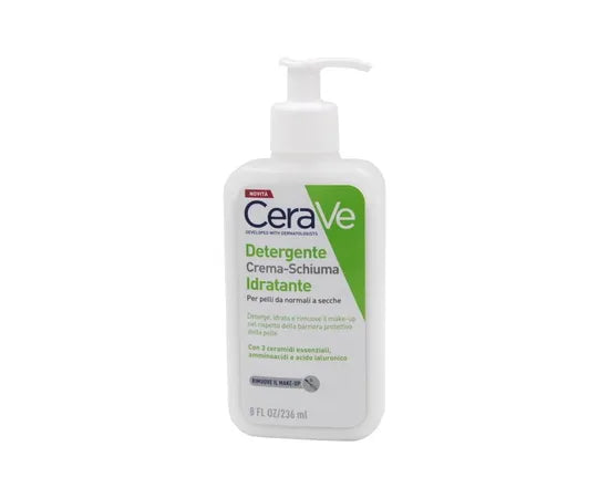Cerave Detergente Crema Schiuma Idratante Per Pelli Da Normali A Secche 236 Ml