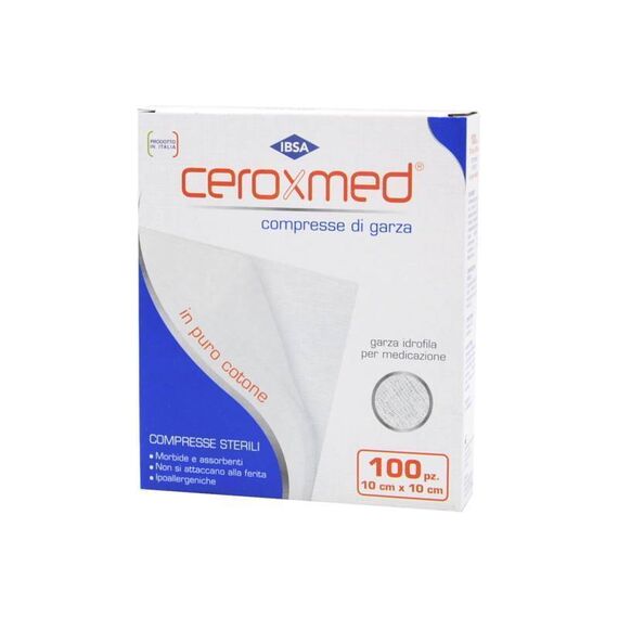 Ceroxmed Compresse di Garza per Medicazione in Puro Cotone 100 Garze 10x10 | Acquista Online su Farmaclick