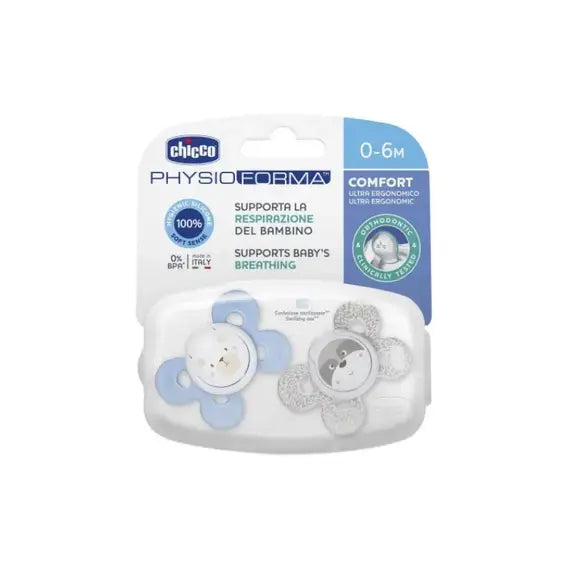 Chicco Succhietto Physioforma Comfort 0-6m Silicone 2 Pezzi | Acquista Online su Farmaclick