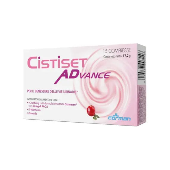 Cistiset Advance per il Benessere delle Vie Urinarie 15 Compresse | Acquista Online su Farmaclick