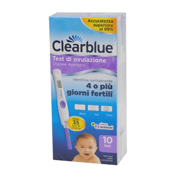 Clearblue Test di Ovulazione Digitale Doppio Indicatore Ormonale 10 Test | Acquista Online su Farmaclick