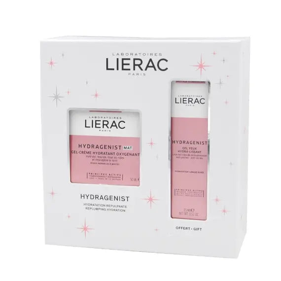 Lierac Cofanetto Hydragenist Mat Crema Ossigenante Idratante + Gel Occhi Idra-levigante | Acquista Online su Farmaclick