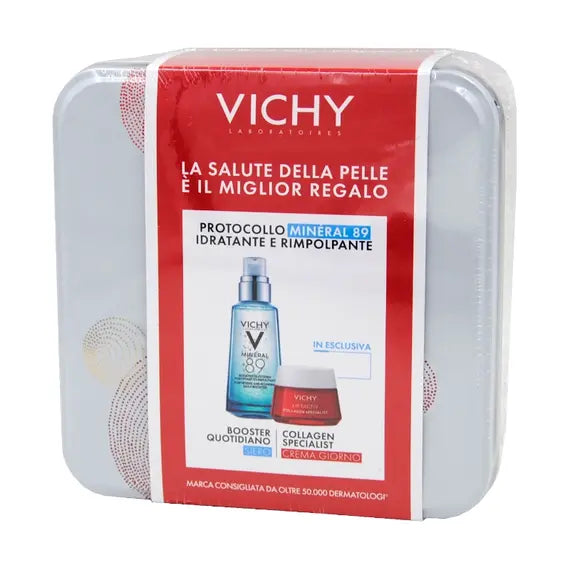 Vichy Cofanetto Protocollo Mineral 89 Siero Booster Quotidiano + Crema Giorno | Acquista Online su Farmaclick