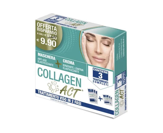 Collagen Act Trattamento Viso In 2 Fasi 3 Trattamenti