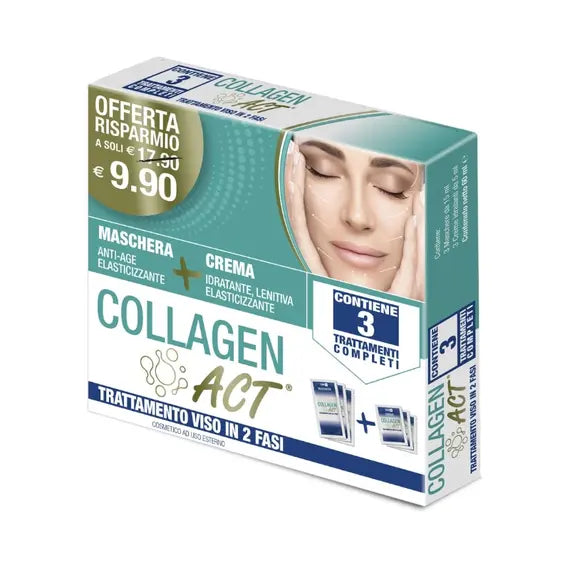 Collagen Act Trattamento Viso in 2 Fasi 3 Trattamenti | Acquista Online su Farmaclick