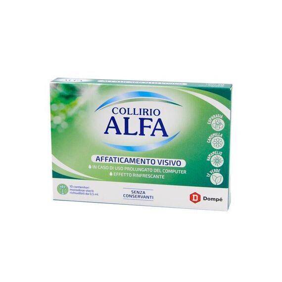 Collirio Alfa per L'affaticamento Visivo 10 Contenitori Monodose | Acquista Online su Farmaclick