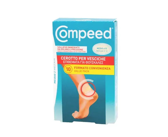 Compeed 10 Cerotti per Vesciche Formato Medio