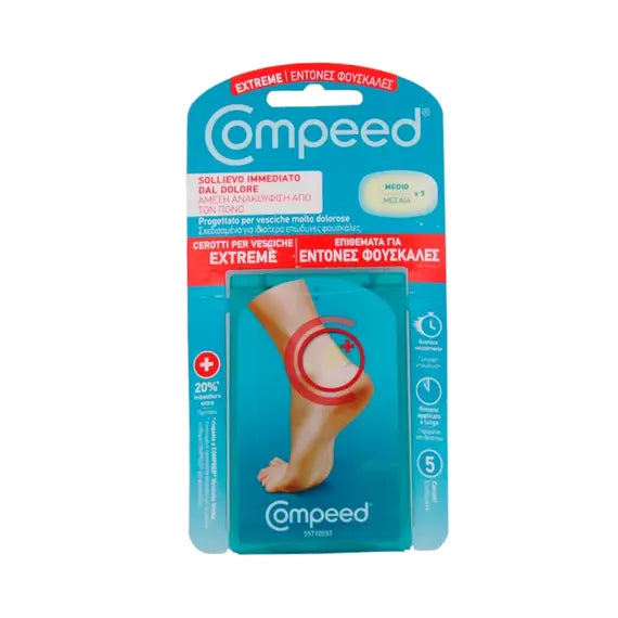 Compeed Cerotti per Vesciche Extreme Sollievo Immediato 5 Cerotti | Acquista Online su Farmaclick