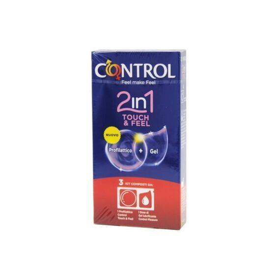 Control 2in1 Tuoch & Feel 3 Kit da 1 Profilattico e 1 Dose di Gel Lubrificante | Acquista Online su Farmaclick