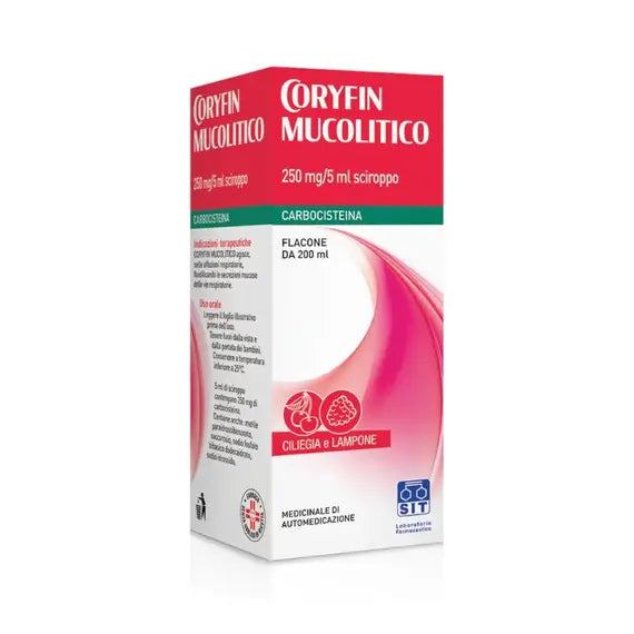 Coryfin Mucolitico 250 Mg/5 Ml Sciroppo 200 Ml | Acquista Online su Farmaclick