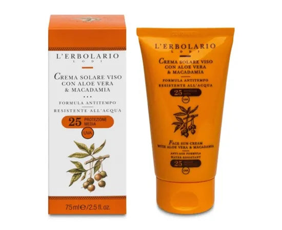 L'Erbolario Crema Solare Aloe&Macadamia Spf25 75 Ml