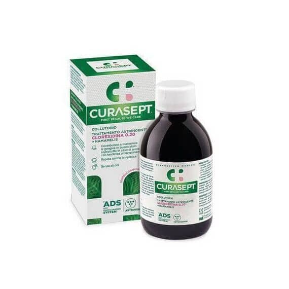 Curasept Collutorio Ads Dna Trattamento Astringente 200 Ml +campione Omaggio Dentifricio Astringente 6 Ml | Acquista Online su Farmaclick