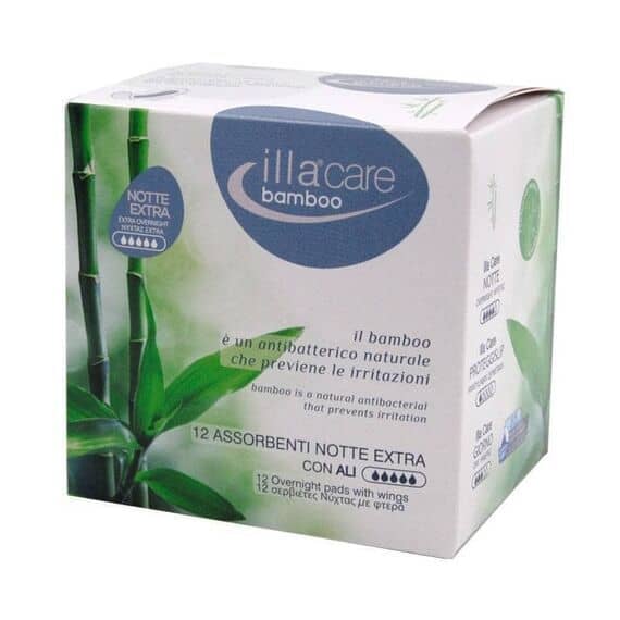 Illa Care Bamboo 12 Assorbenti Notte Extra con Ali | Acquista Online su Farmaclick