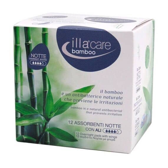 Illa Care Bamboo 12 Assorbenti Notte con Ali | Acquista Online su Farmaclick