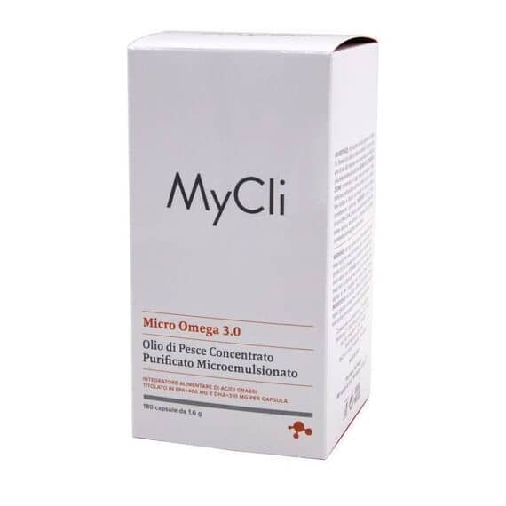 Mycli Micro Omega 3 Integratore Alimentare di Olio di Pesce Concentrato 180 Capsule | Acquista Online su Farmaclick