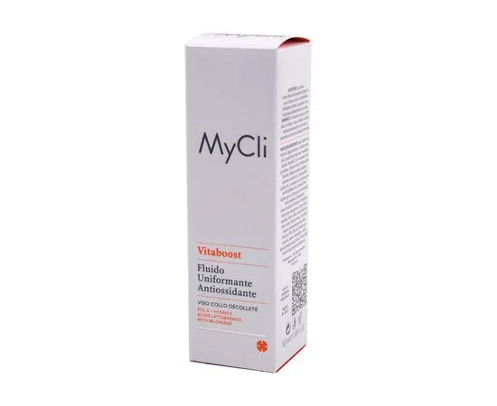 Mycli Vitaboost vereinheitlichendes antioxidatives Fluid für Gesicht, Hals und Dekolleté 50 ml