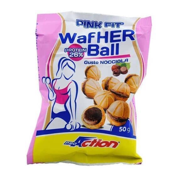 Proaction Pink Fit Wafher Ball Gusto Nocciola 50 G | Acquista Online su Farmaclick