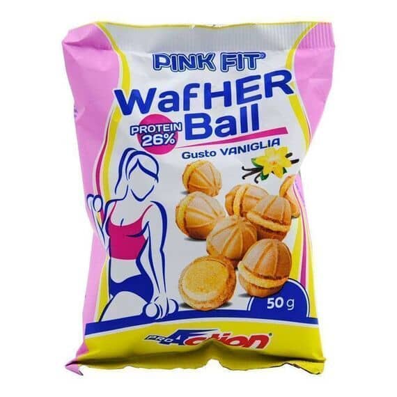 Proaction Pink Fit Wafher Ball 50g Gusto Vaniglia | Acquista Online su Farmaclick