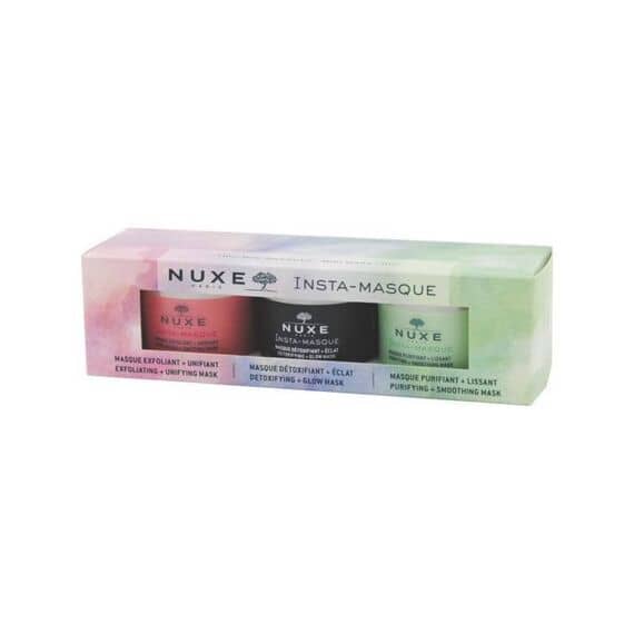 Nuxe Kit Insta Masque 3 Maschere Viso Detossinante Purificante Esfoliante 3 X 15 Ml | Acquista Online su Farmaclick