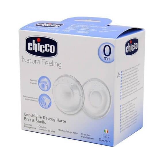 Chicco Natural Feeling Conchiglie Raccoglilatte 2 Pz | Acquista Online su Farmaclick