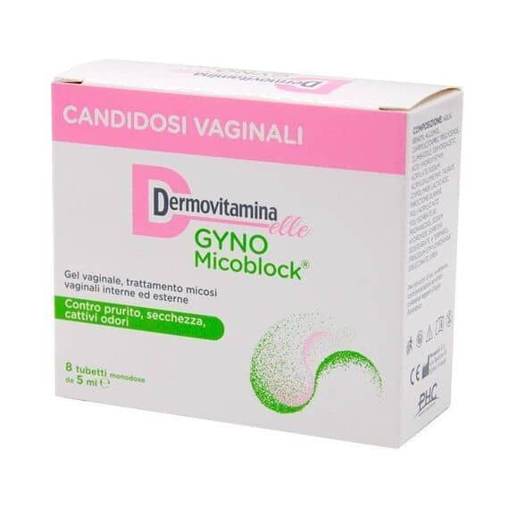 Dermovitamina Elle Gyno Micoblock Gel Vaginale Trattamento Micosi 8 Tubetti da 5ml | Acquista Online su Farmaclick