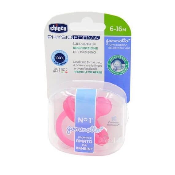 Chicco Physioforma Gommotto 6-16m Ciuccio in Silicone Colorato Rosa 1 Pz | Acquista Online su Farmaclick