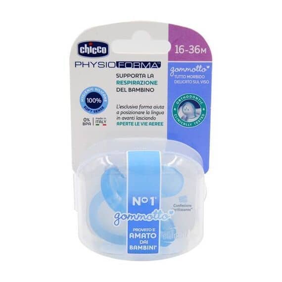 Chicco Physioforma Gommotto 16-36m Ciuccio in Silicone Colorato Azzurro 1 Pz | Acquista Online su Farmaclick