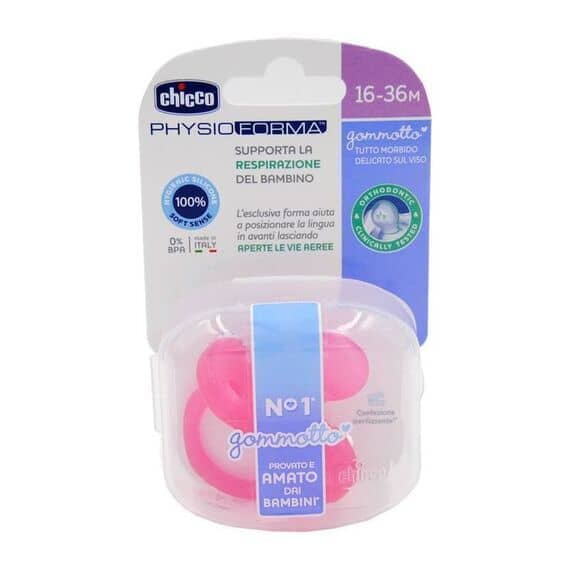 Chicco Physioforma Gommotto 16-36m Ciuccio in Silicone Colorato Rosa 1 Pz | Acquista Online su Farmaclick